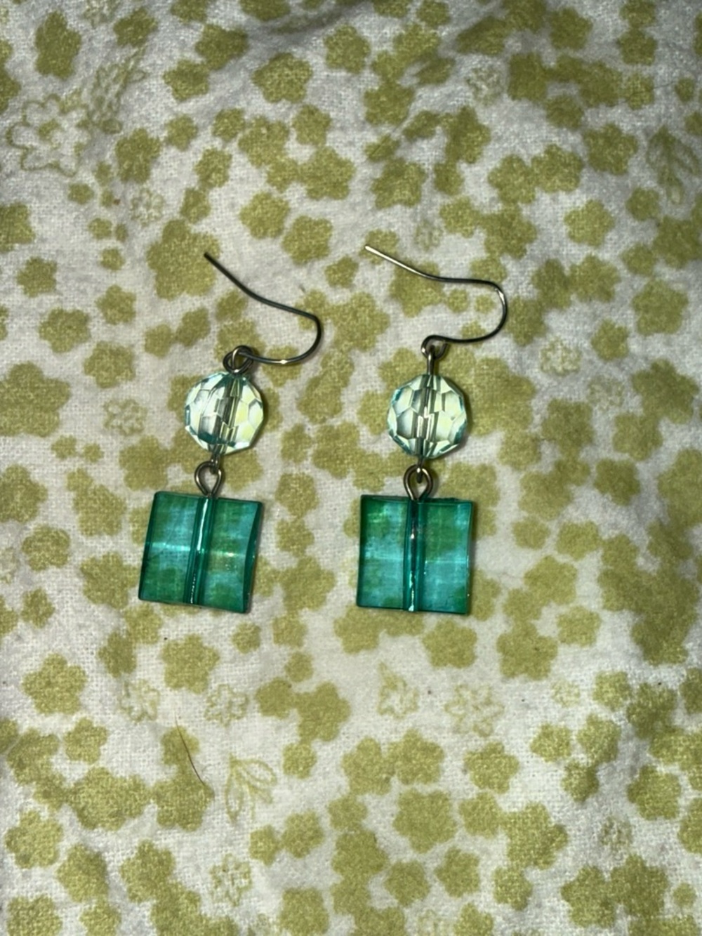 Blue Dangle Bead Earrings - Women Jewelry